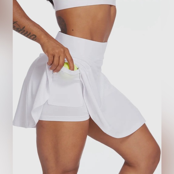 One Sport Culottes Athletic Tennis Skort Skirt Combo All In One Set - Picture 1 of 4